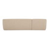 Faye Left Sectional Beige Boucle, Sectional Sofa by Moe's Home, 113.75" width x 29.5" height x 60.25" depth thumbnail 4