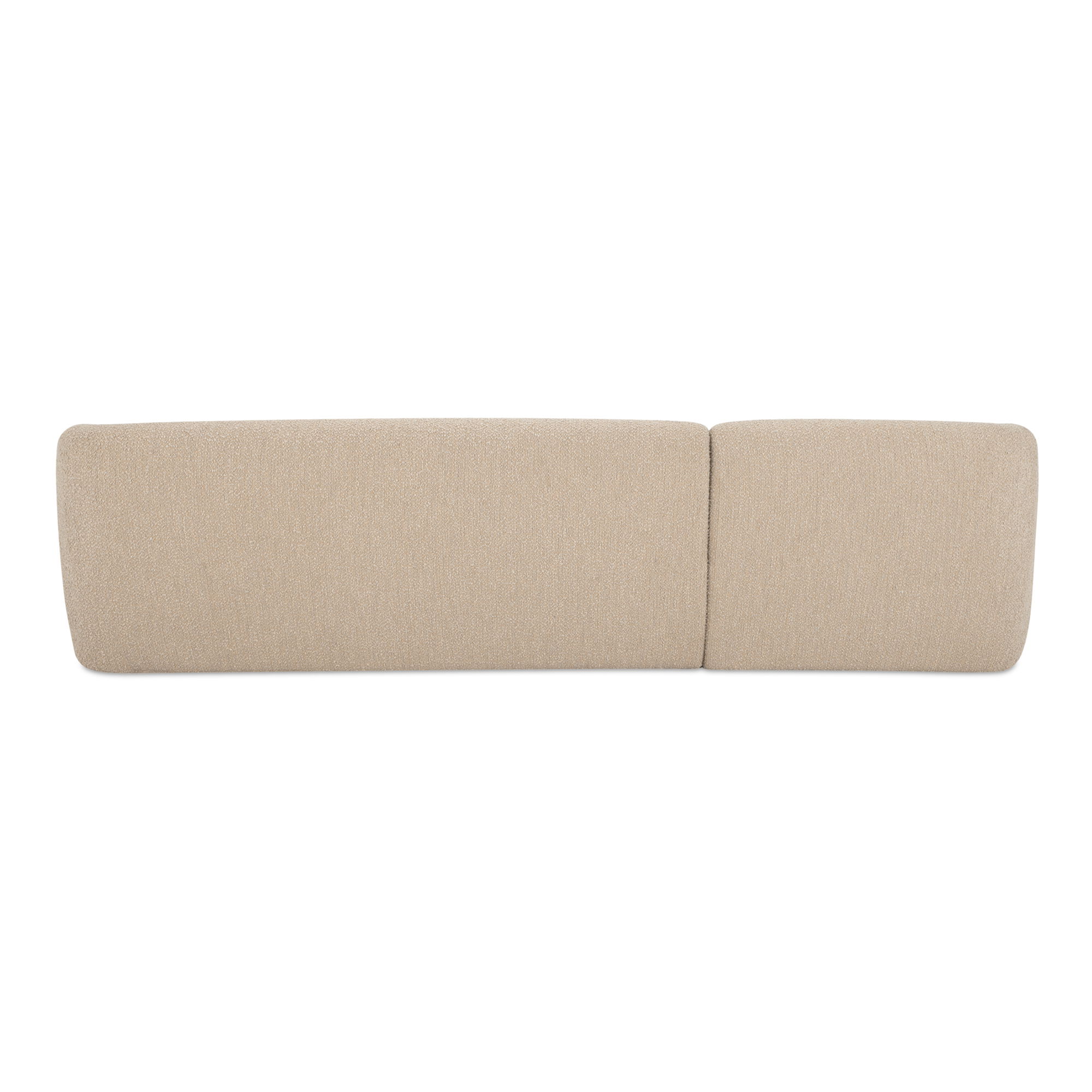 Faye Left Sectional Beige Boucle large image 