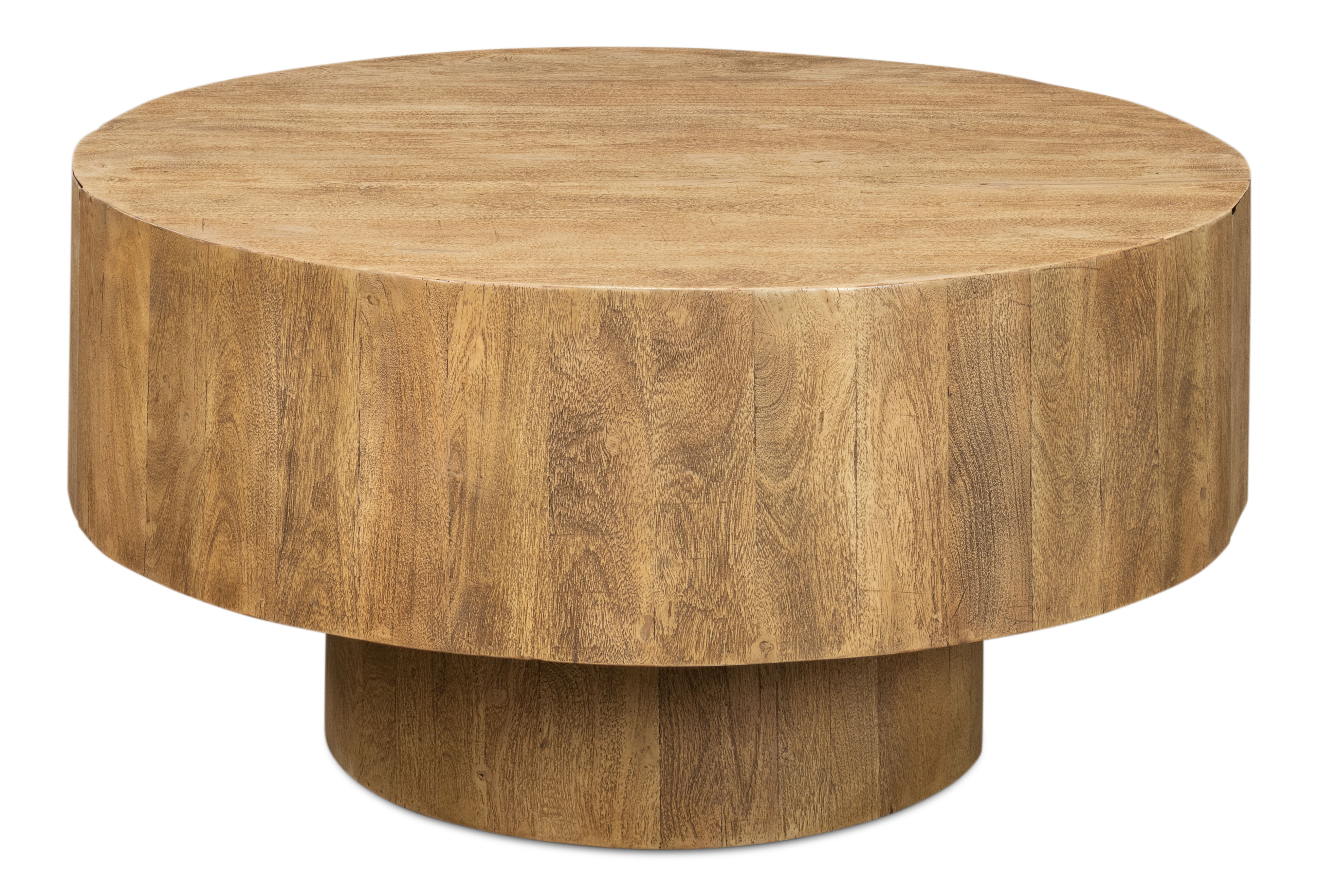 Brutus Barnwood Table, Coffee Table by Sarreid, 36" length x 36" width x 18" height View 3