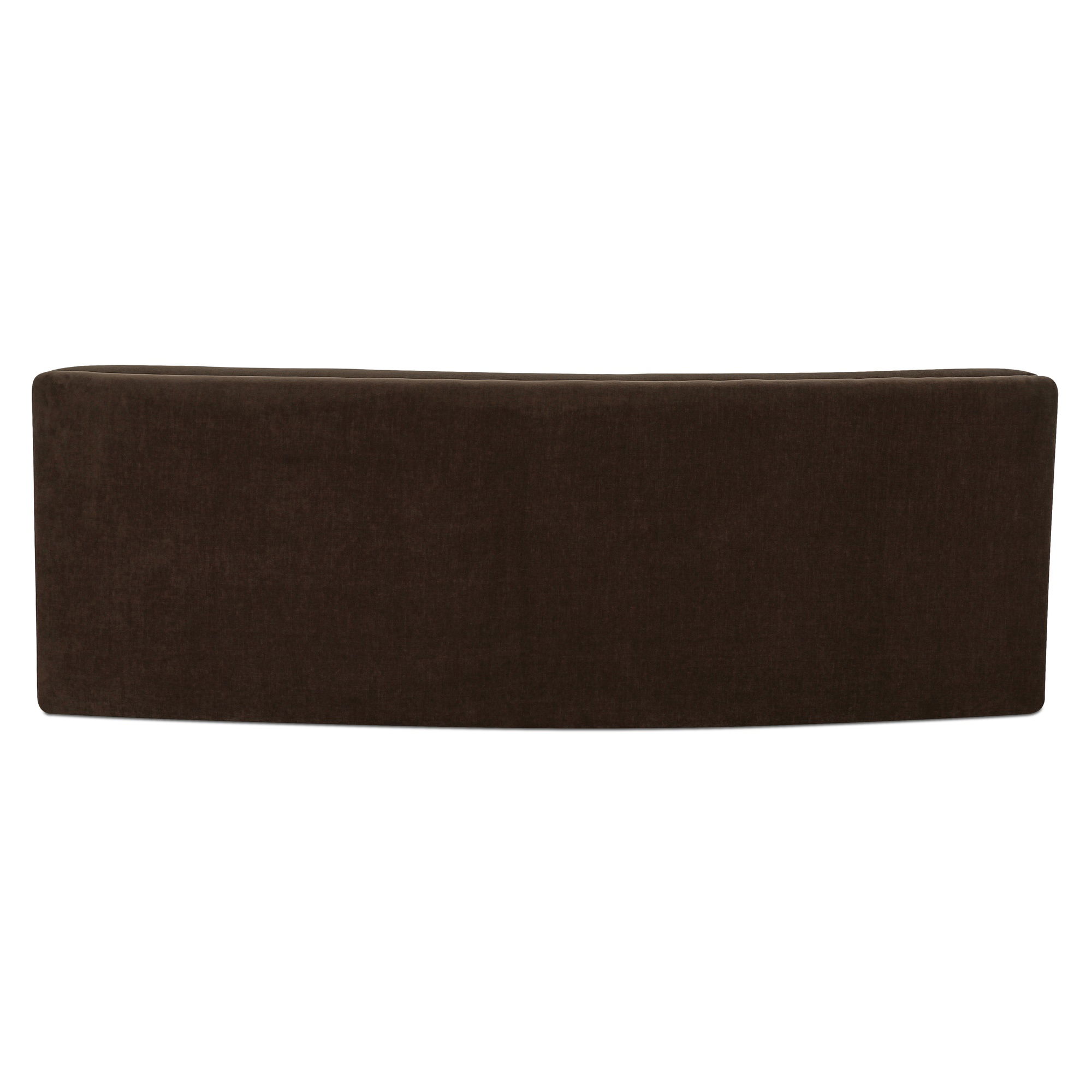 Naomi Concave Sofa Dark Brown, Sectional Sofa by Moe's Home, 80.7" width x 28.3" height x 39" depth View 5