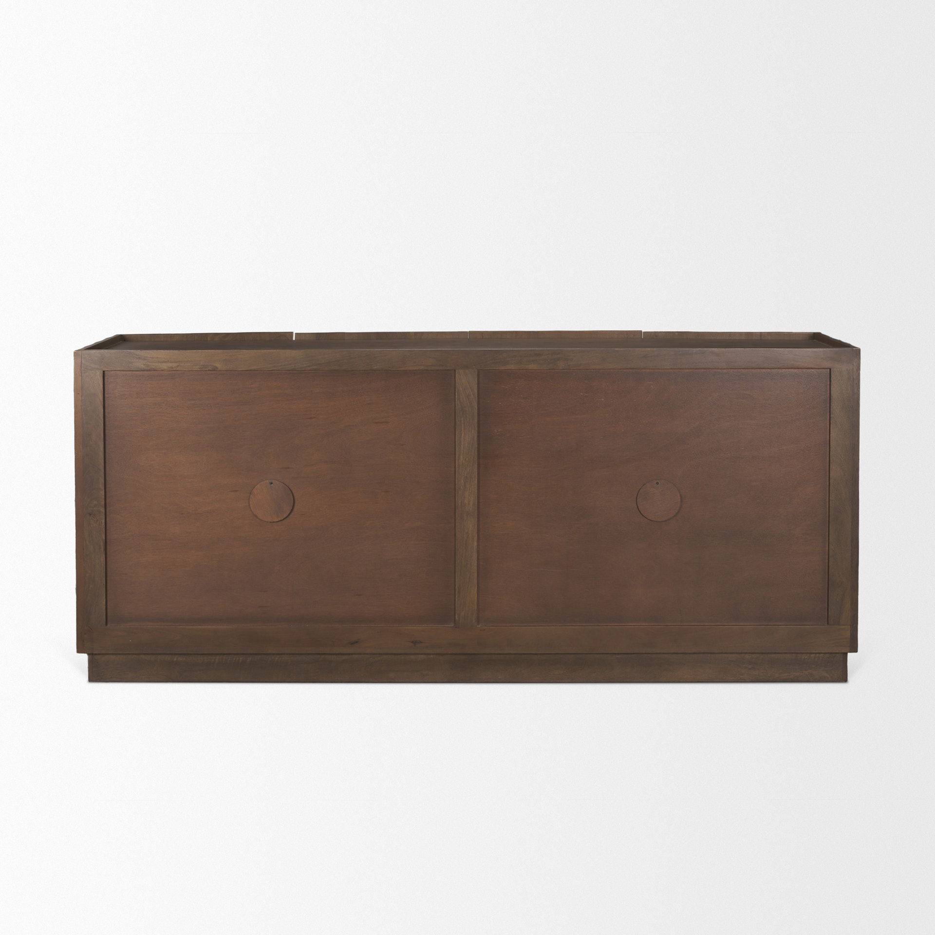 Swanson Dark Brown Wooden Scalloped Sideboard, Sideboards & Buffet by Mercana, 72" length x 19" width x 32" height View 6