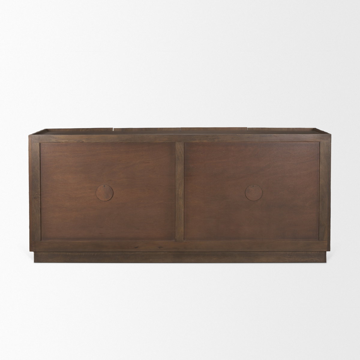 Swanson Dark Brown Wooden Scalloped Sideboard, Sideboards & Buffet by Mercana, 72" length x 19" width x 32" height View 7