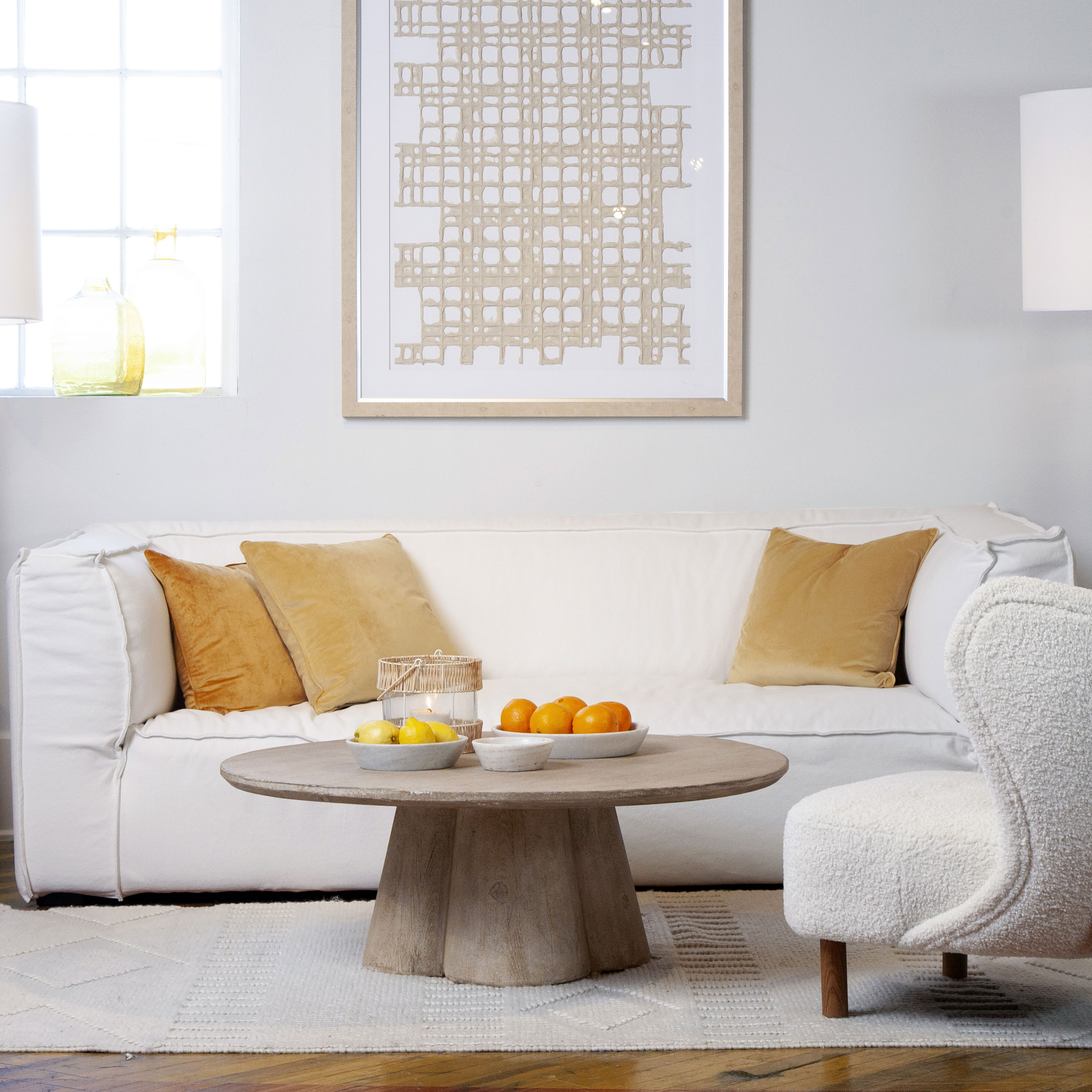 Sylmar Coffee Table, by Dovetail, 42" width x 15" height x 42" depth View 4