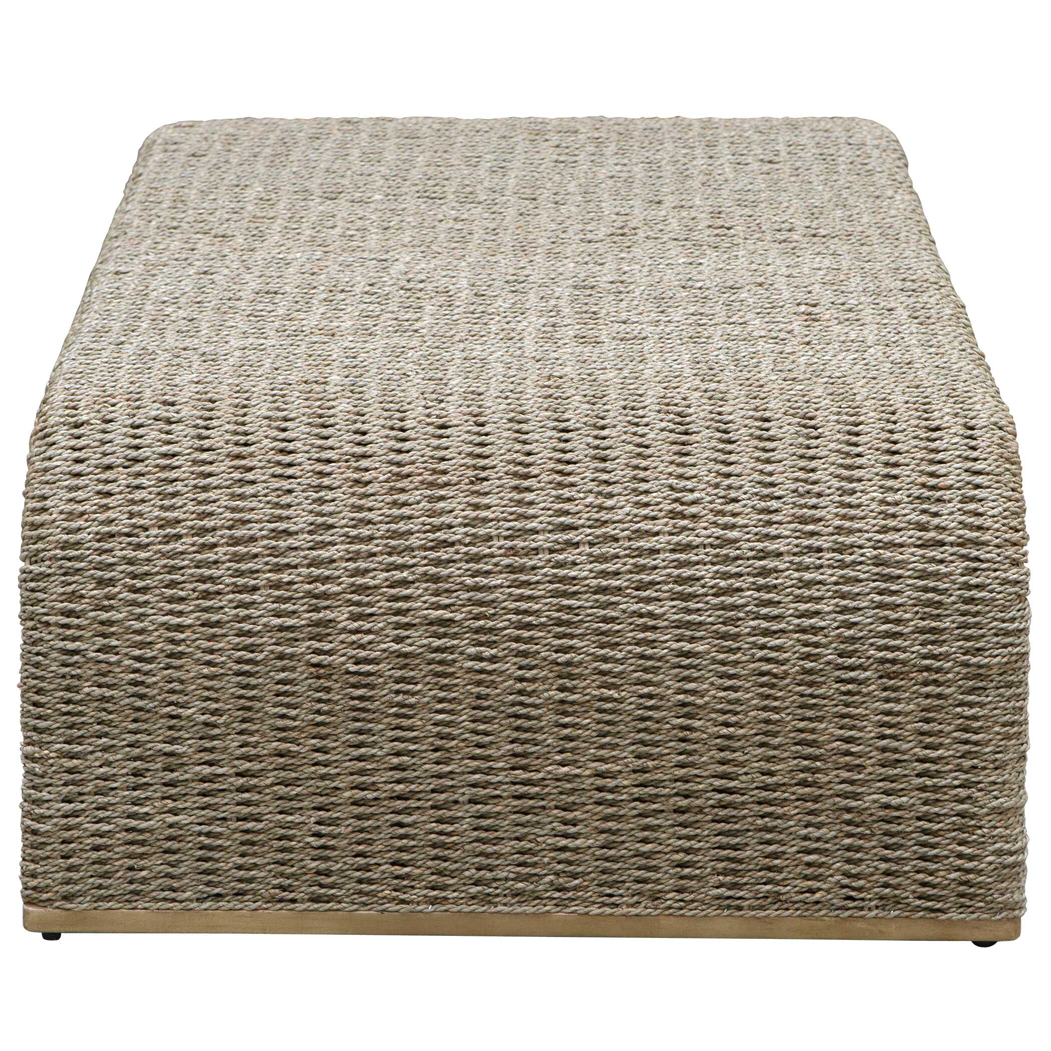 Calabria Woven Seagrass Coffee Table, Furniture by Uttermost, 45.5" width x 16.5" height x 29" depth View 5