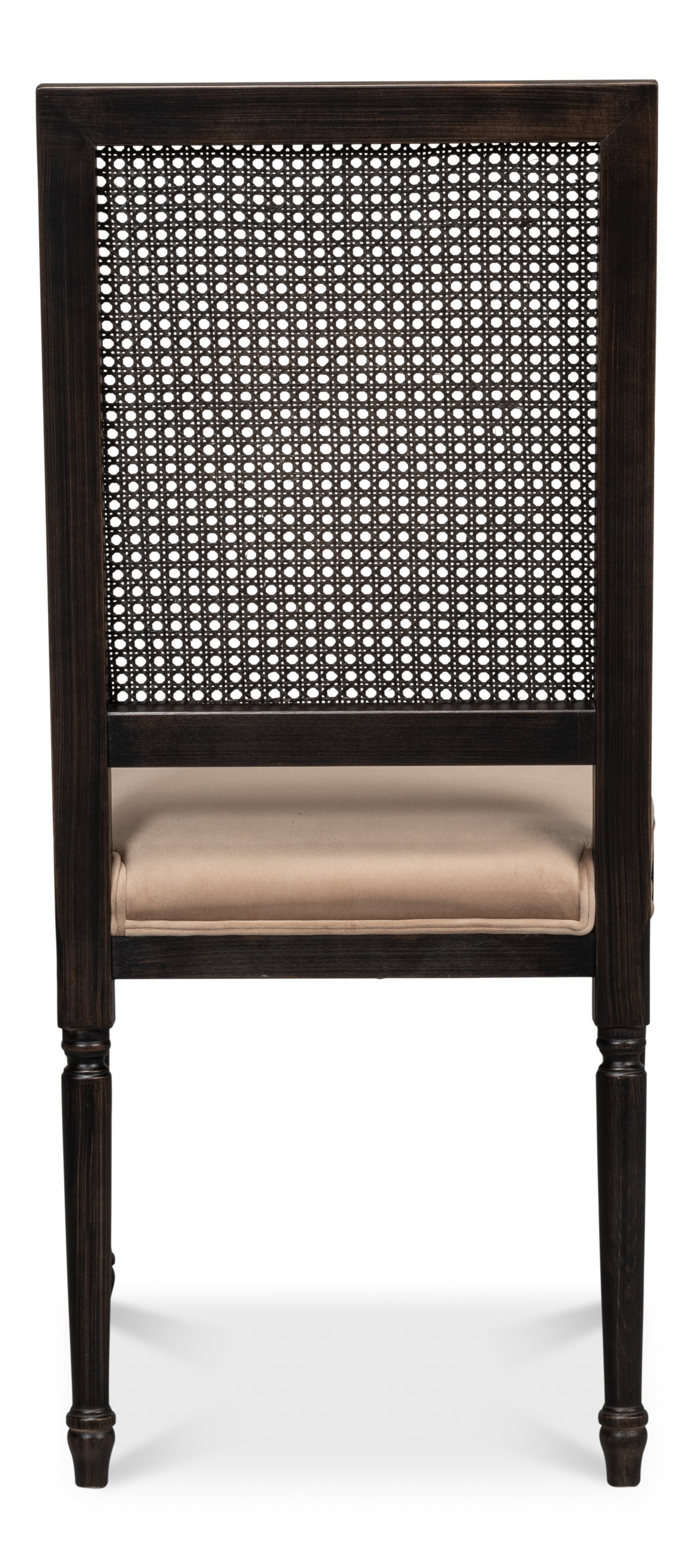 Cane Back Side Chair, Nero, Toffee, Dining Chair by Sarreid, 20" length x 20" width x 40" height View 10