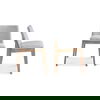 Deco Oak Dining Chair Light Grey - Set Of Two thumbnail 0