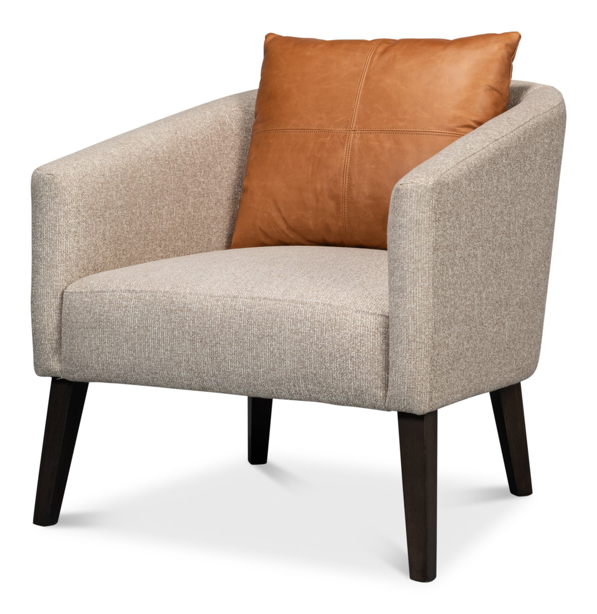 Bronson Tub Chair, by Sarreid, 2'7" length x 2'6" width x 2'8" height View 1
