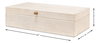 Gatsburg Shagreen Box Osprey White  S/2, by Sarreid, 6" length x 1' width x 3" height thumbnail 12