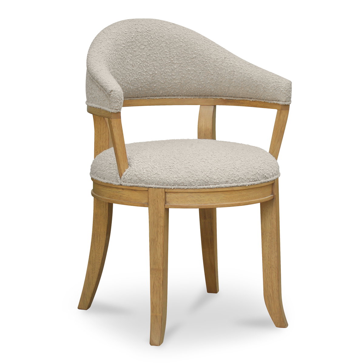 Carlos Dining Chair Taupe, by Moe's Home, 22.3" width x 33.9" height x 21.3" depth View 2