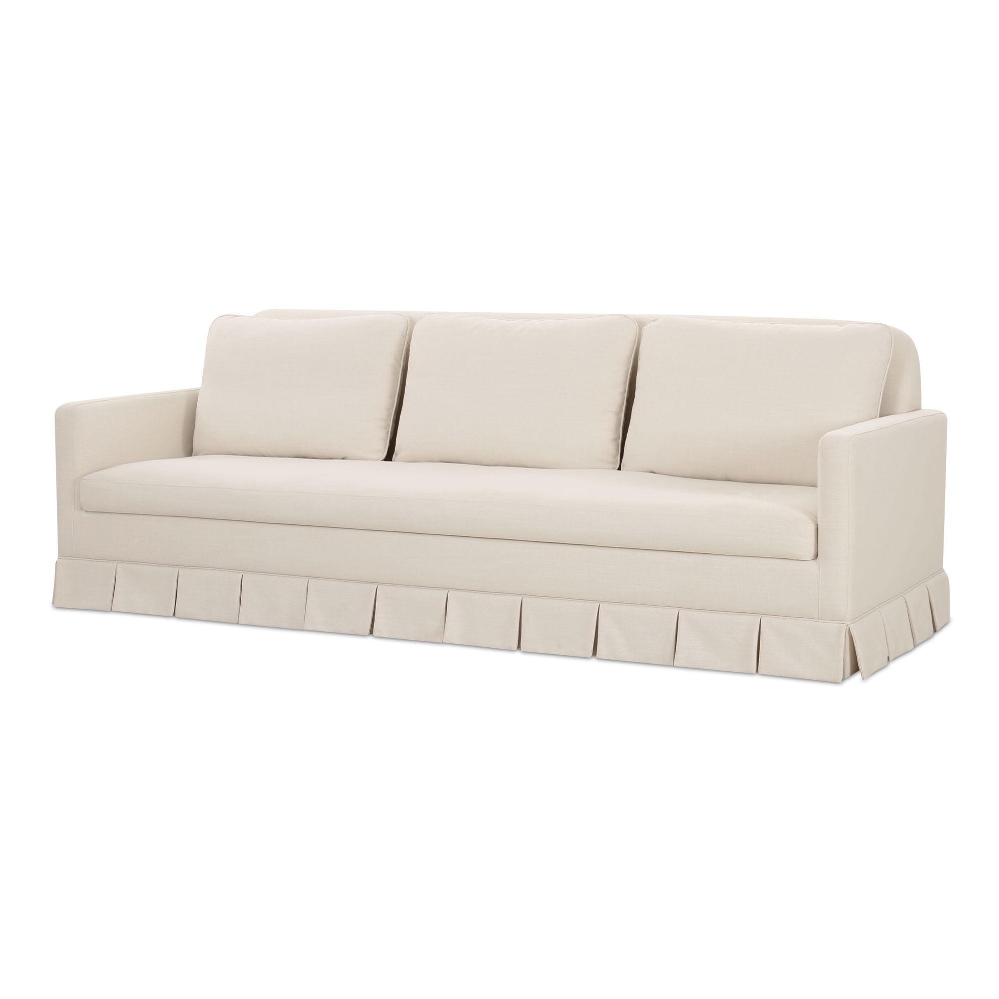 Pellicano Sofa Cream, Sofas & Sectional by Moe's Home, 98" width x 34.35" height x 36.5" depth View 3