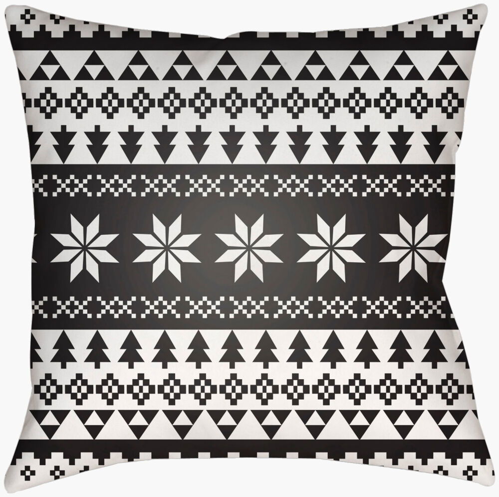 Snowflake Sweater Accent Pillow, Decorative Pillow by Surya, 16" length x 16" width