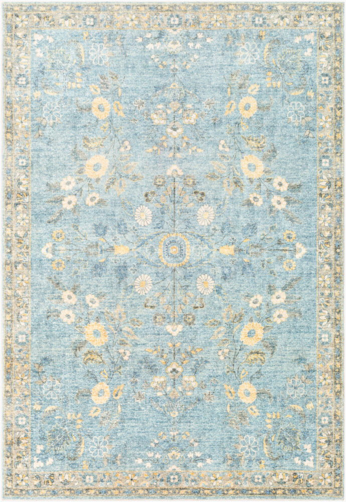 Erin Machine Woven Rug, by Surya, 7'6.55" length x 5'2.99" width