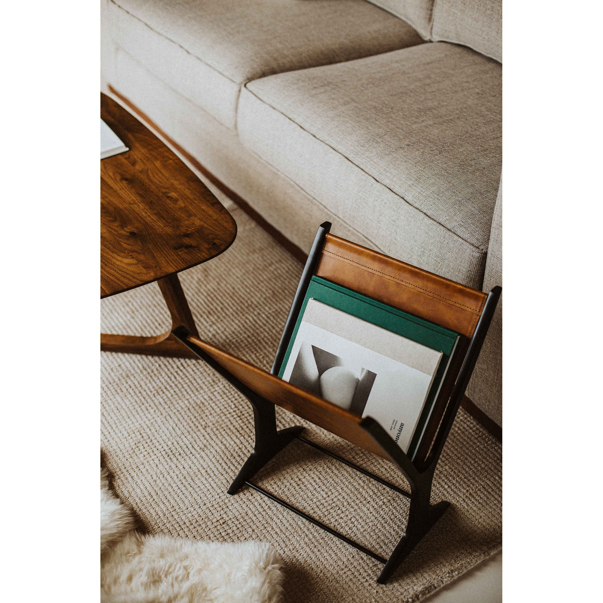 Ziff Magazine Holder Light Brown large image 