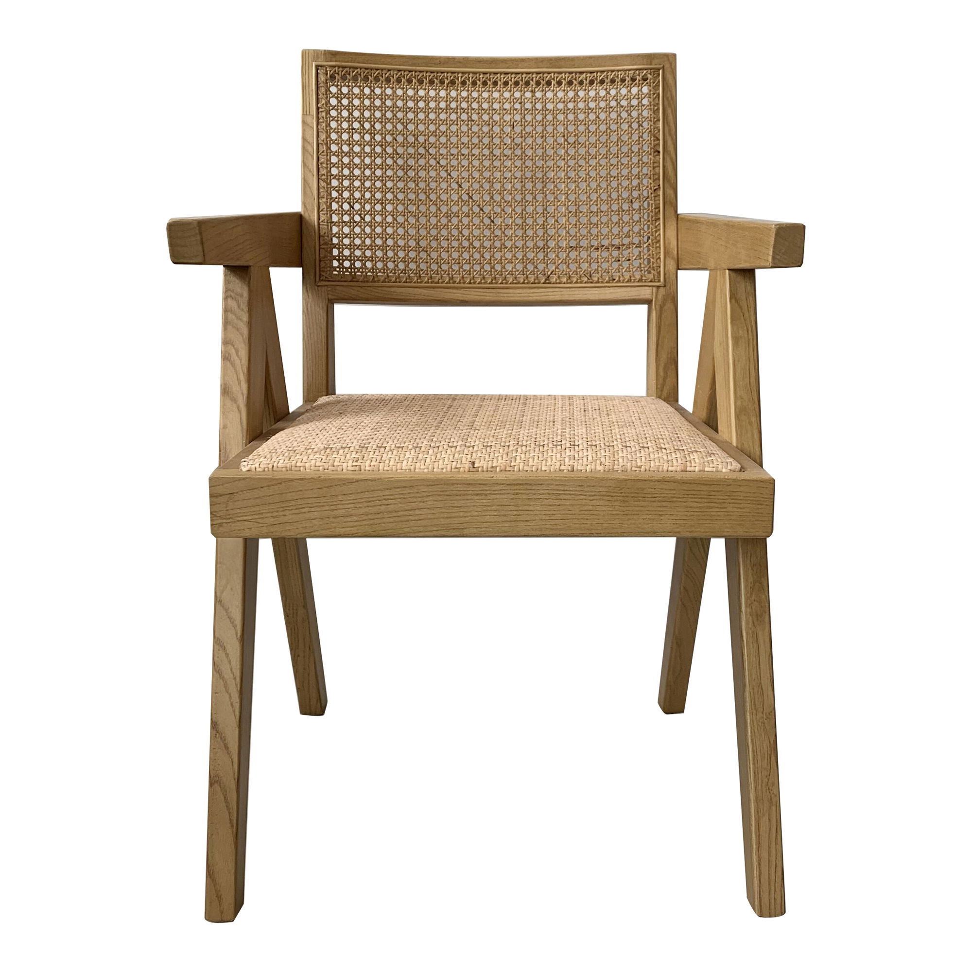 Takashi Chair Natural - Set Of Two, Dining Chair by Moe's Home, 20.1" width x 33" height x 20" depth View 3