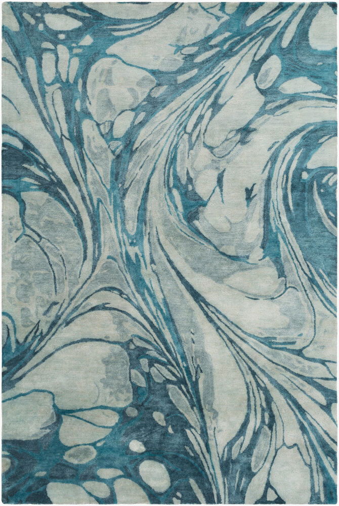 Pisces Handmade Rug, by Surya, 7'6" length x 5' width