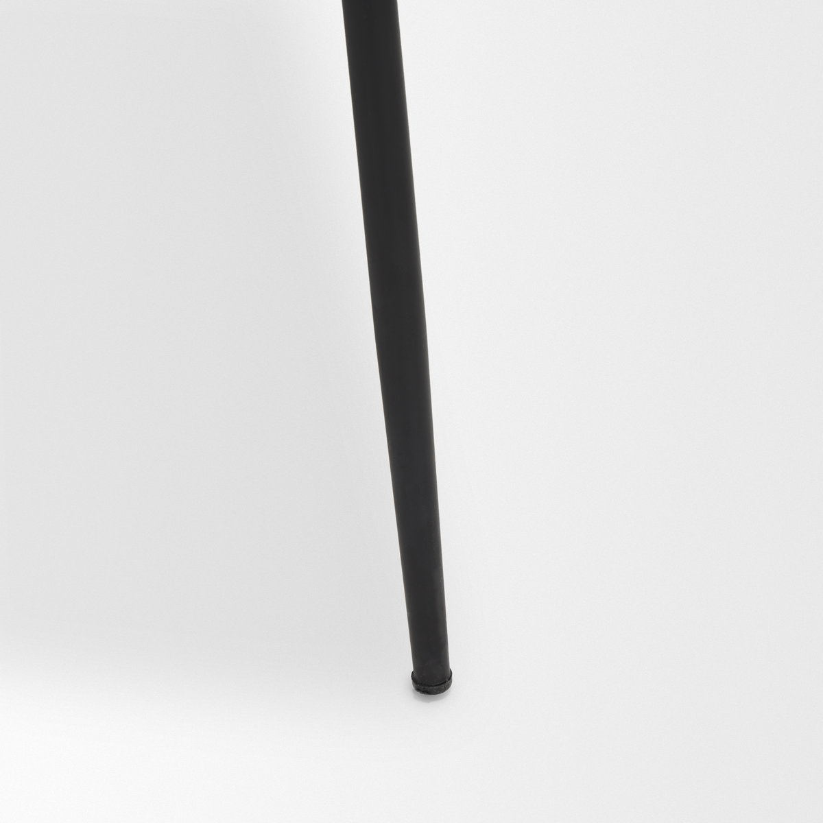 Casey Matte Black Metal with Gray Fabric Dining Chair, by Mercana, 21.26" length x 20.08" width x 31.25" height View 14