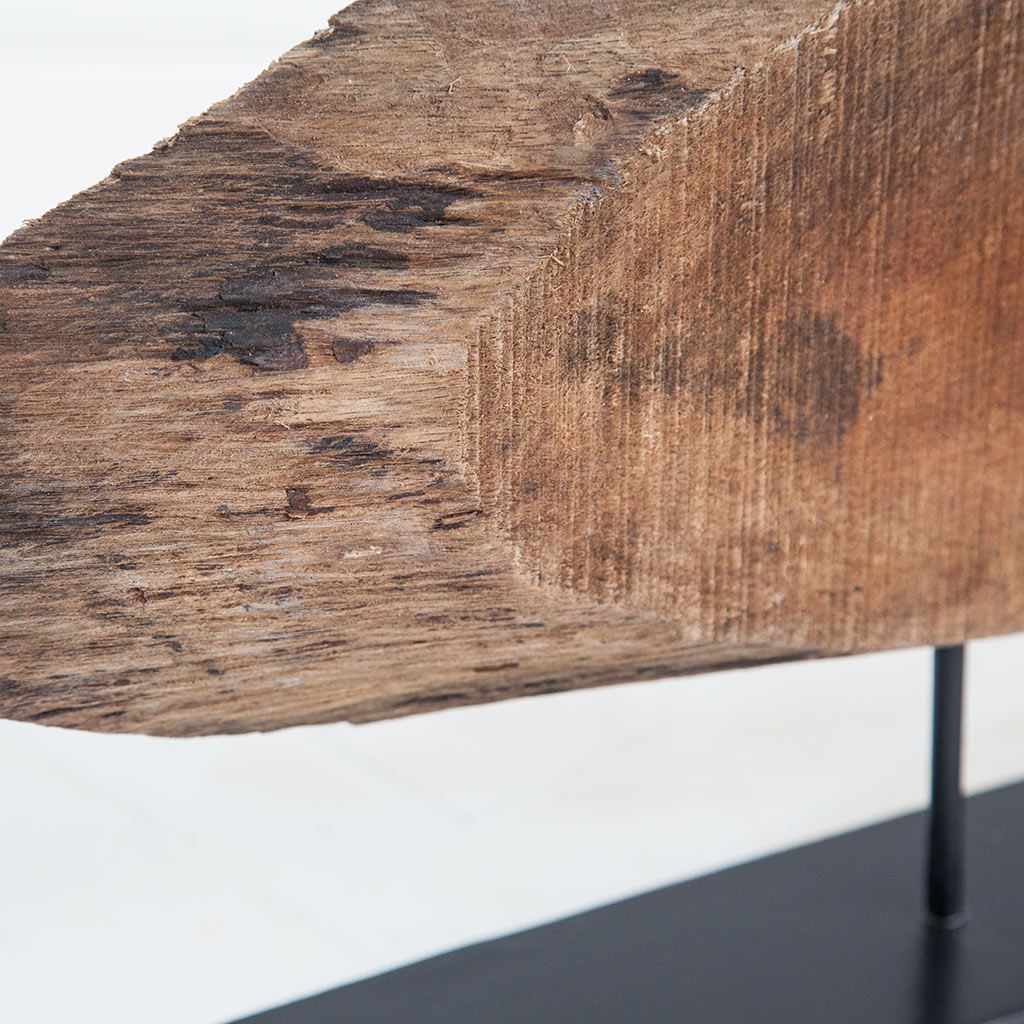 Yeadon I 5L x 34W Brown Shaped Oval Wood Object, Decorative Object by Mercana, 4.5" length x 34" width x 15.2" height View 4