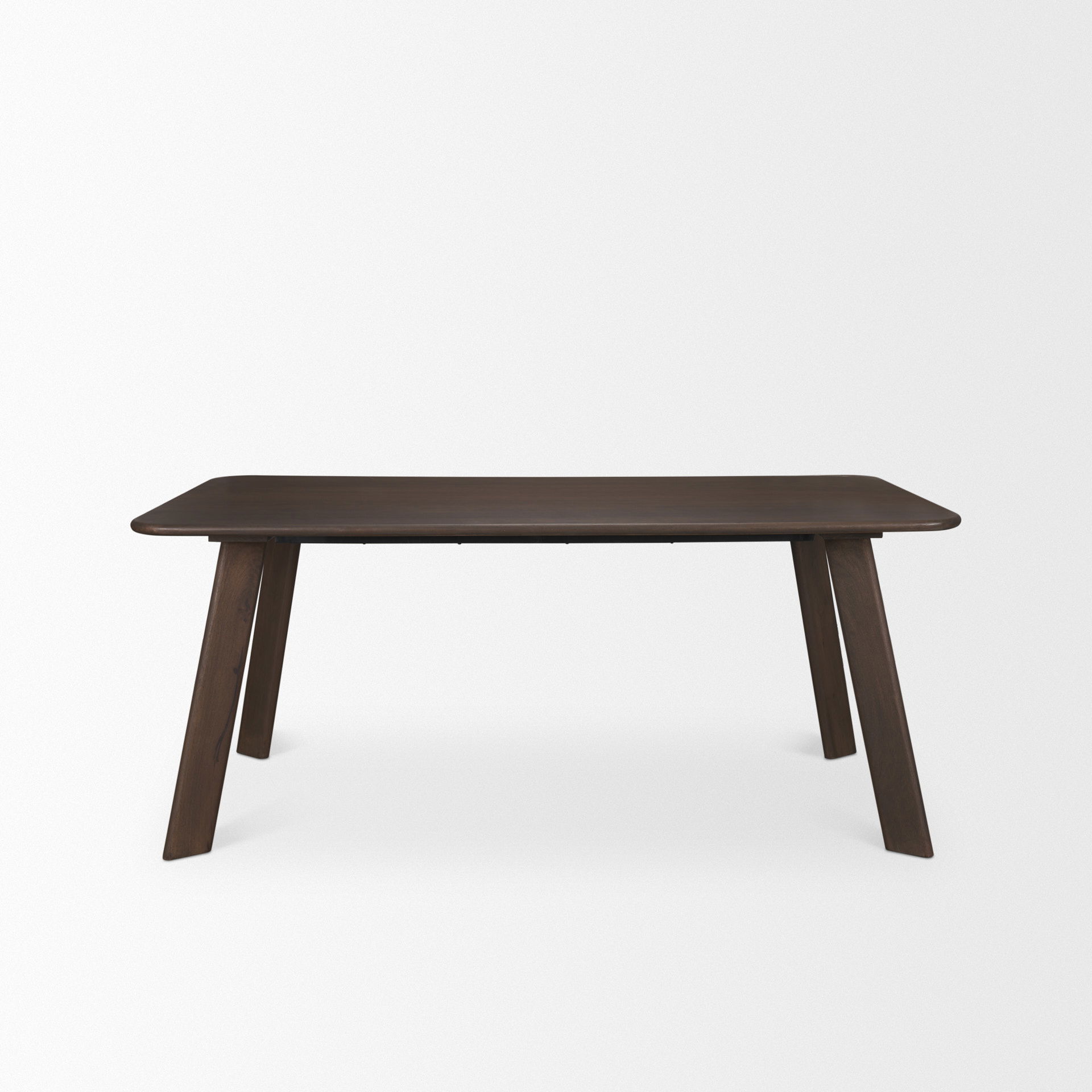 Welborn 72' Dark Brown Wood Rectangular Dining Table large image 