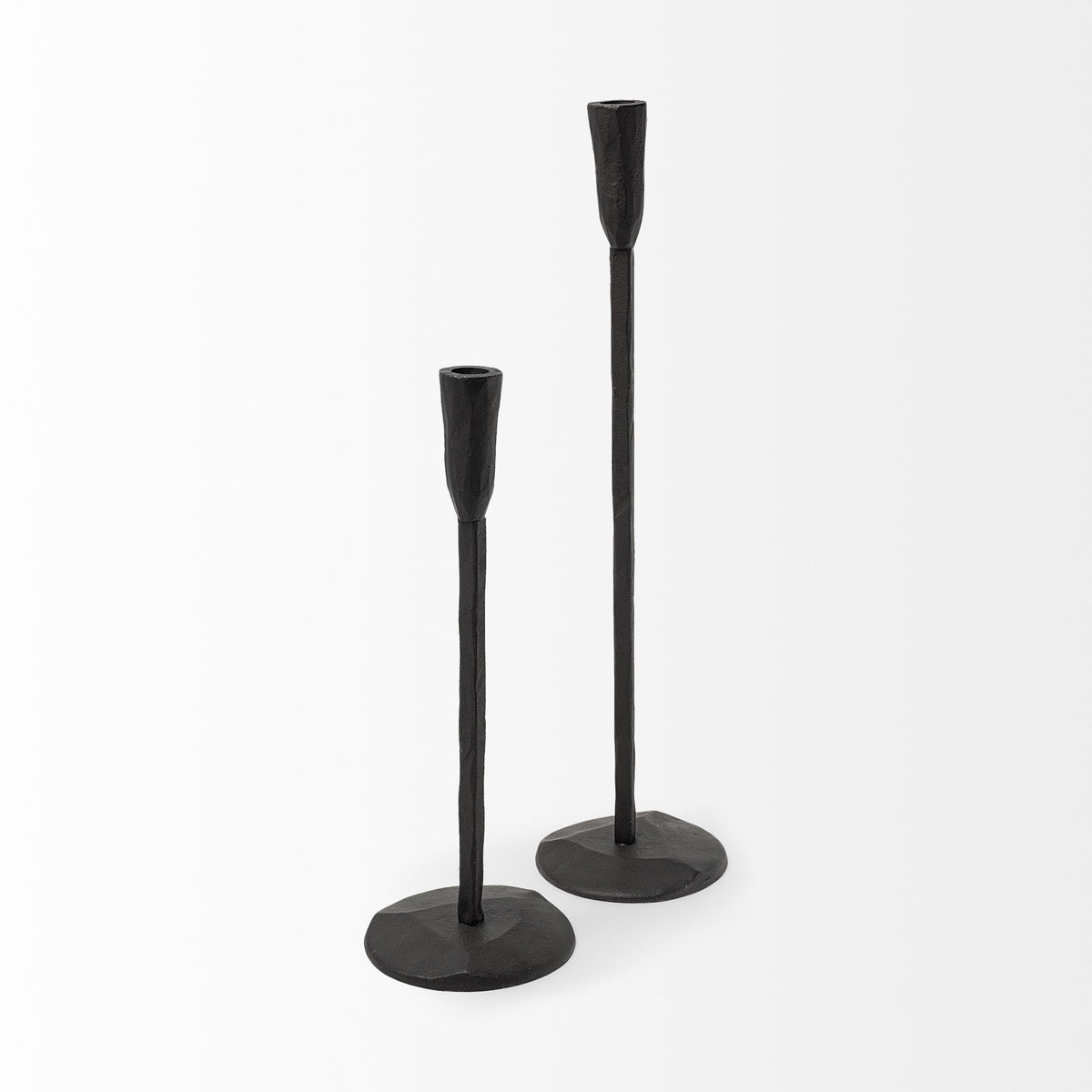 Levit (Small) Black Table Candle Holder, Candles & Candle Holder by Mercana, 5" length x 5" width x 14" height View 6