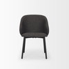 Shannon Contoured Back Dining Side Chair | Gray Fabric with Metal, Dining Chair by Mercana, 22.5" length x 22.75" width x 31.5" height thumbnail 7