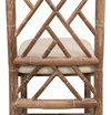 Brighton Bamboo Side Chair, Dining Chair by Sarreid, 17" length x 22" width x 39" height thumbnail 3