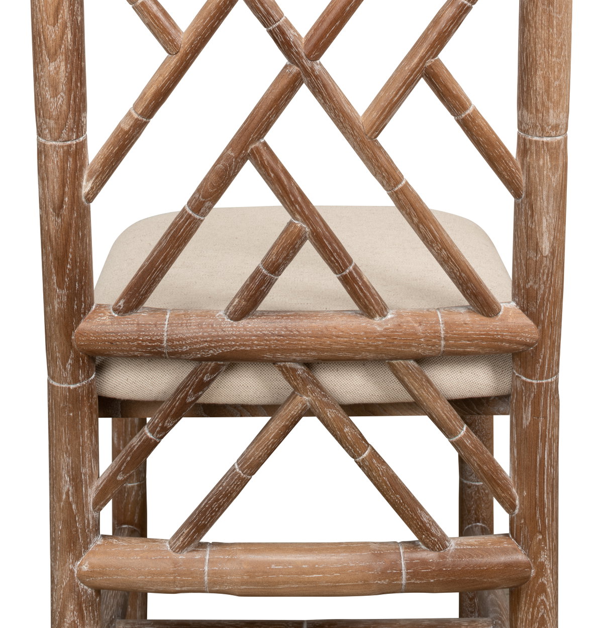 Brighton Bamboo Side Chair, by Sarreid, 1'10" length x 1'5" width x 3'3" height View 3