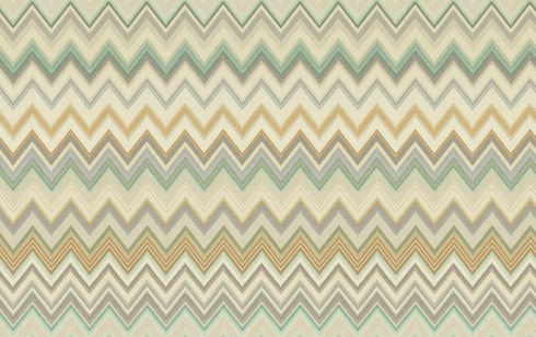 Happy Zigzag Green Wallpaper