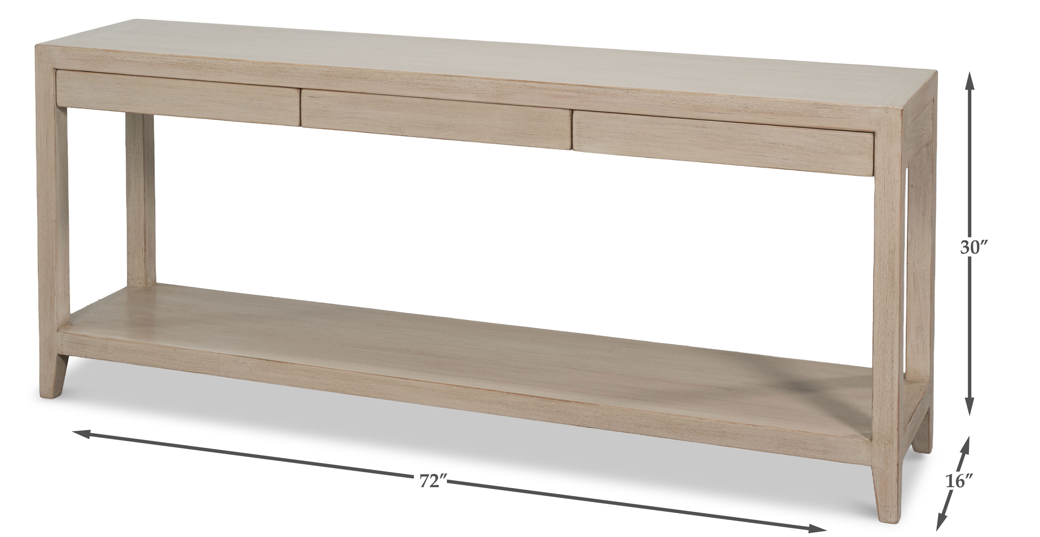 Anton Console, Console Table by Sarreid, 72" length x 16" width x 30" height View 13