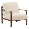 Jordi Occasional Chair Cream, Accent Chair by Dovetail, 29.5" width x 35.2" height x 39" depth thumbnail 1