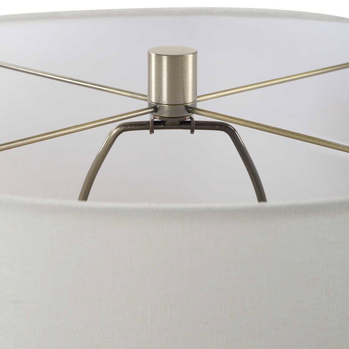 Laurel Sage Ceramic Table Lamp, by Uttermost, 16" width x 28" height x 16" depth View 7