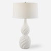 Twisted Swirl White Table Lamp thumbnail 0