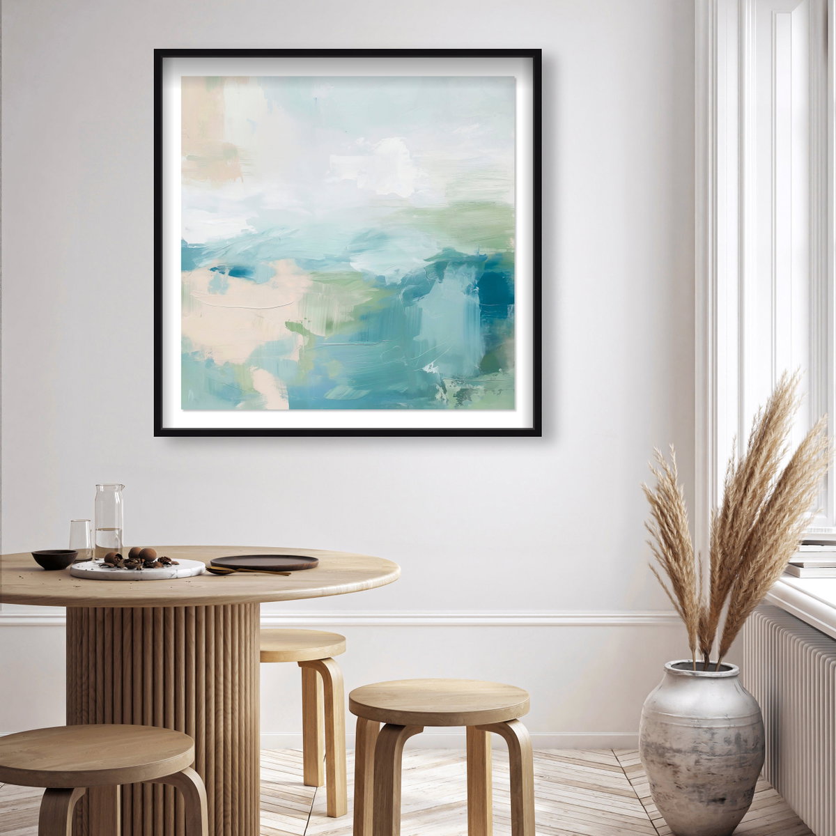Turquoise Echoes I (No Embellishment), Art by Oliver Gal,  24x24 View 3