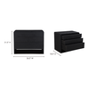 Quinton 3 Drawer Nightstand Black thumbnail 9