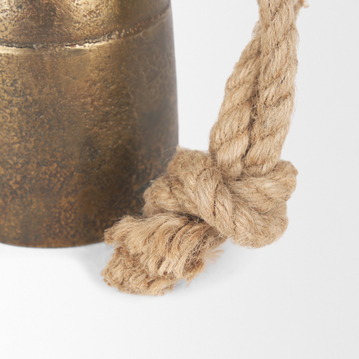 Quincy Small Gold Metal Decorative Bell Object, Decorative Object by Mercana, 3.5" length x 3.5" width x 6" height View 11