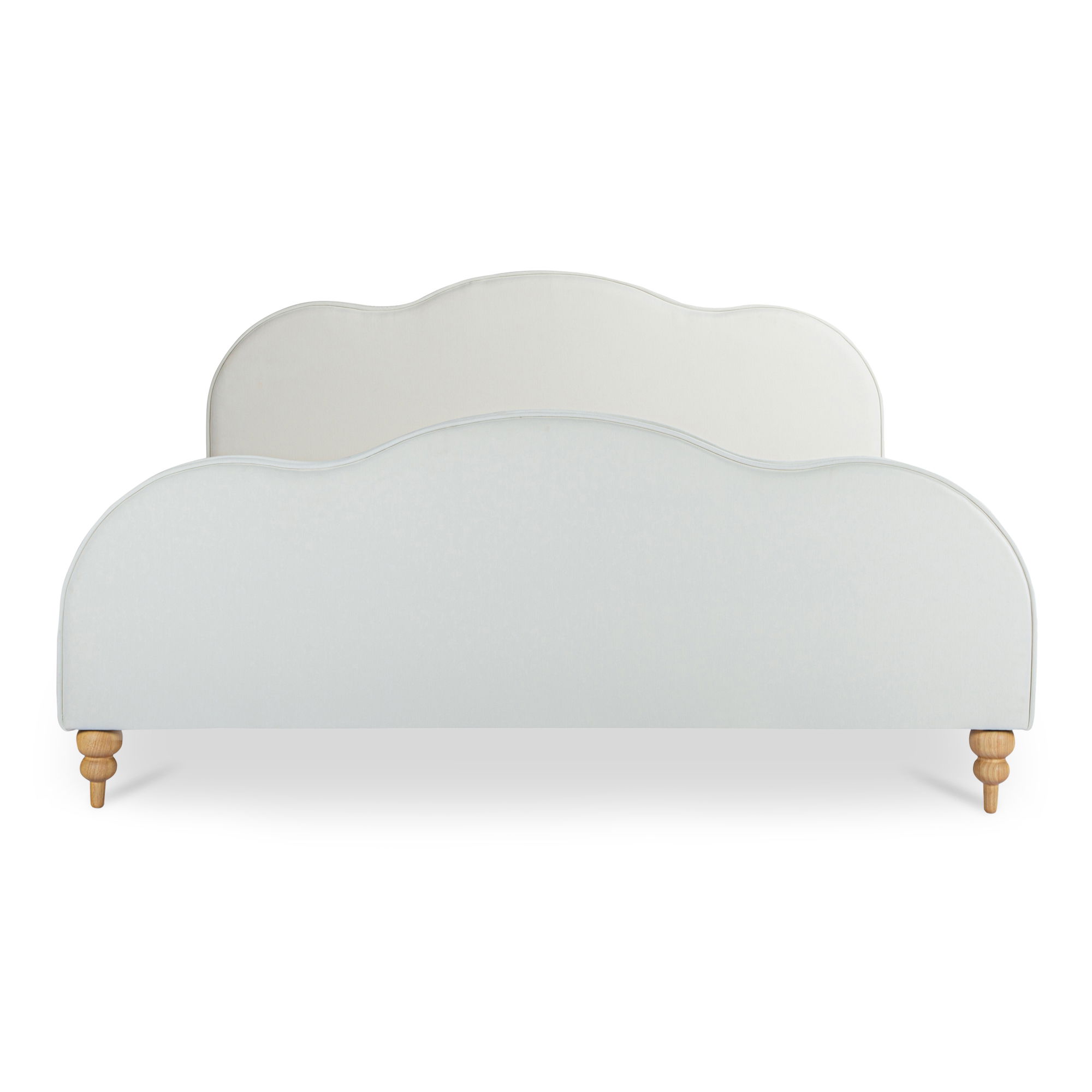 Jacqueline Queen Bed Cream, by Moe's Home, 65" width x 49.6" height x 89.8" depth View 1