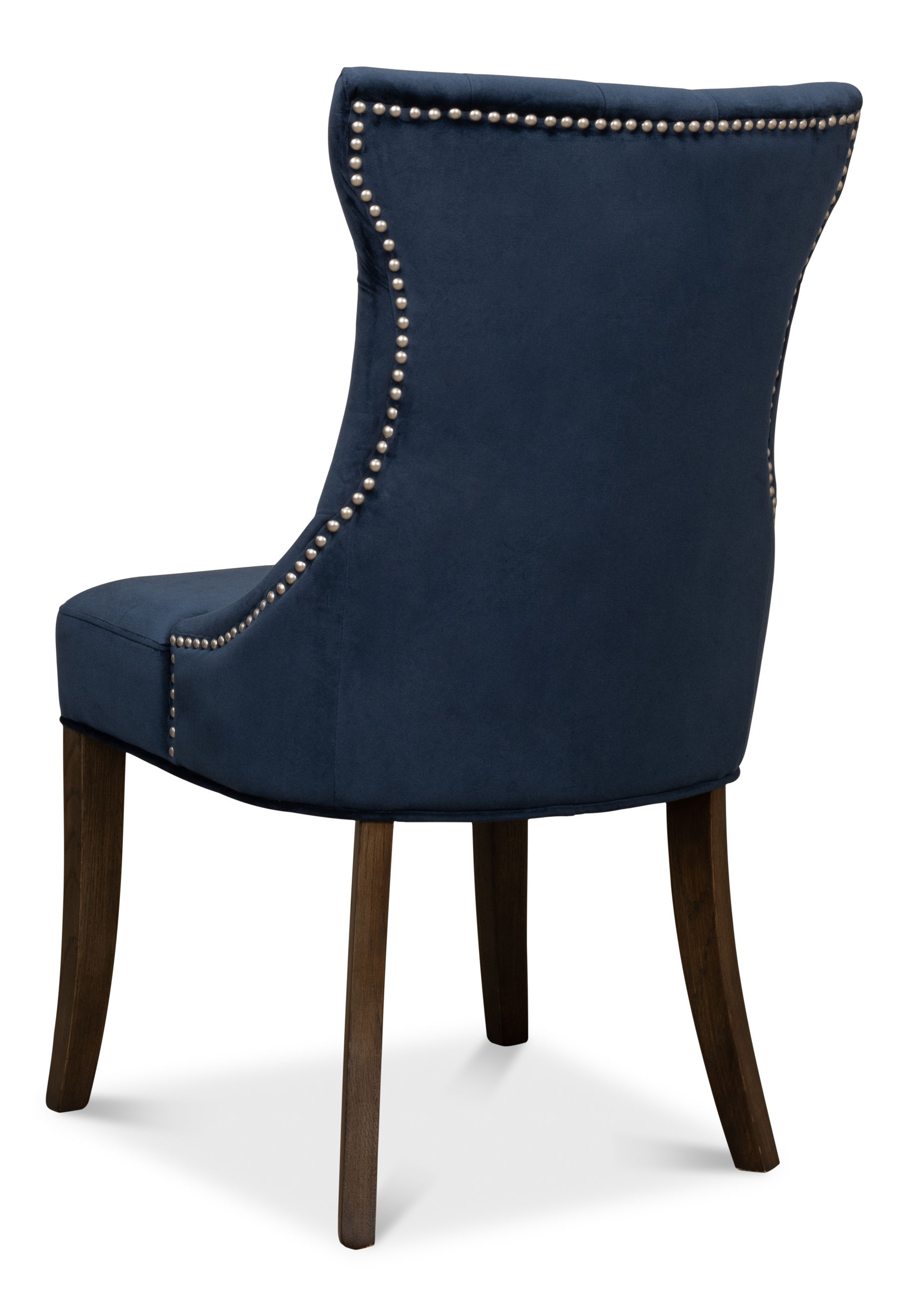 Sophie Side Chair, Blue Velvet, Dining Chair by Sarreid, 20" length x 25" width x 37" height View 11