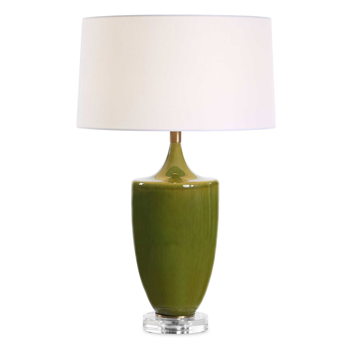 Adela Moss Green Table Lamp, by Uttermost, 18" width x 28.75" height x 18" depth View 1
