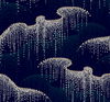 Moonlight Pearls Navy Wallpaper, by York Wall, 27' length x 2'3" width x 0.02" depth thumbnail 1
