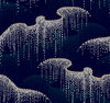 Moonlight Pearls Navy Wallpaper, by York Wall, 27' length x 2'3" width x 0.02" depth thumbnail