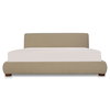 Beau Queen Storage Bed Warm Beige, by Moe's Home, 5'11" width x 3'3.37" height x 7'9.3" depth thumbnail 1