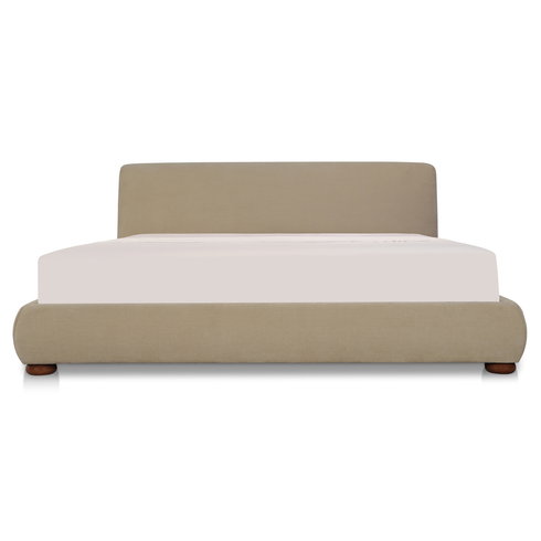 Beau Queen Storage Bed Warm Beige
