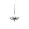 Rihanna I Small Black Metal Umbrella Candle Holder Lantern, Lighting by Mercana, 31" length x 12.99" width x 31.1" height thumbnail 1