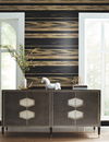 Horizontal Dry Brush Black & Gold Wallpaper, by York Wall, 27' length x 2'3" width x 0.02" depth thumbnail 2