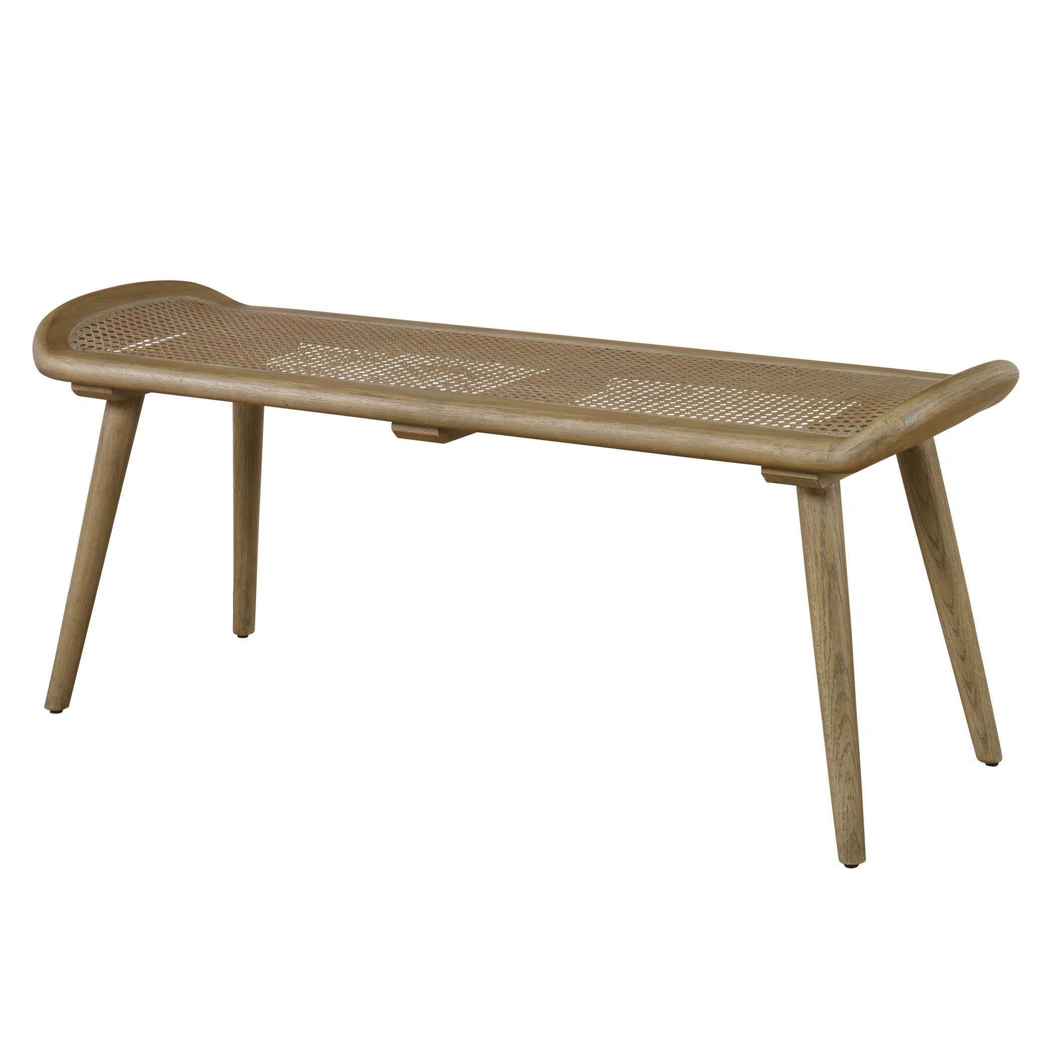 Arne Woven Rattan Bench large image 