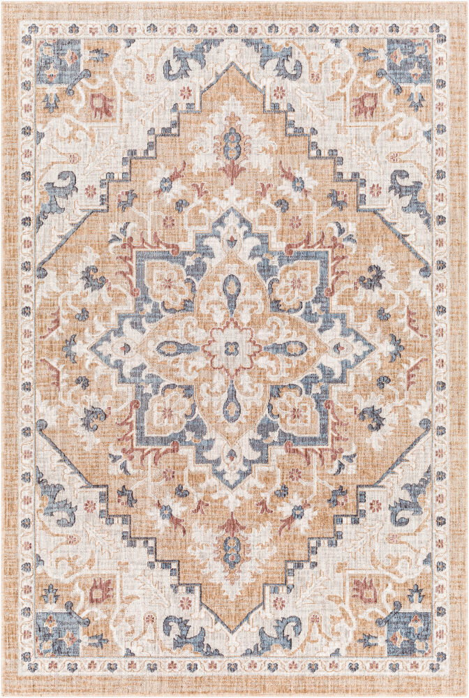 Juliet Machine Woven Rug, by Surya, 9'0.27" length x 6'6.74" width