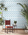 Marketplace Motif White & Blue Wallpaper thumbnail 1