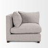 Halston Corner Light Grey Performance Fabric, Sectional Sofa by Mercana, 38.5" length x 38.5" width x 30.5" height thumbnail 3