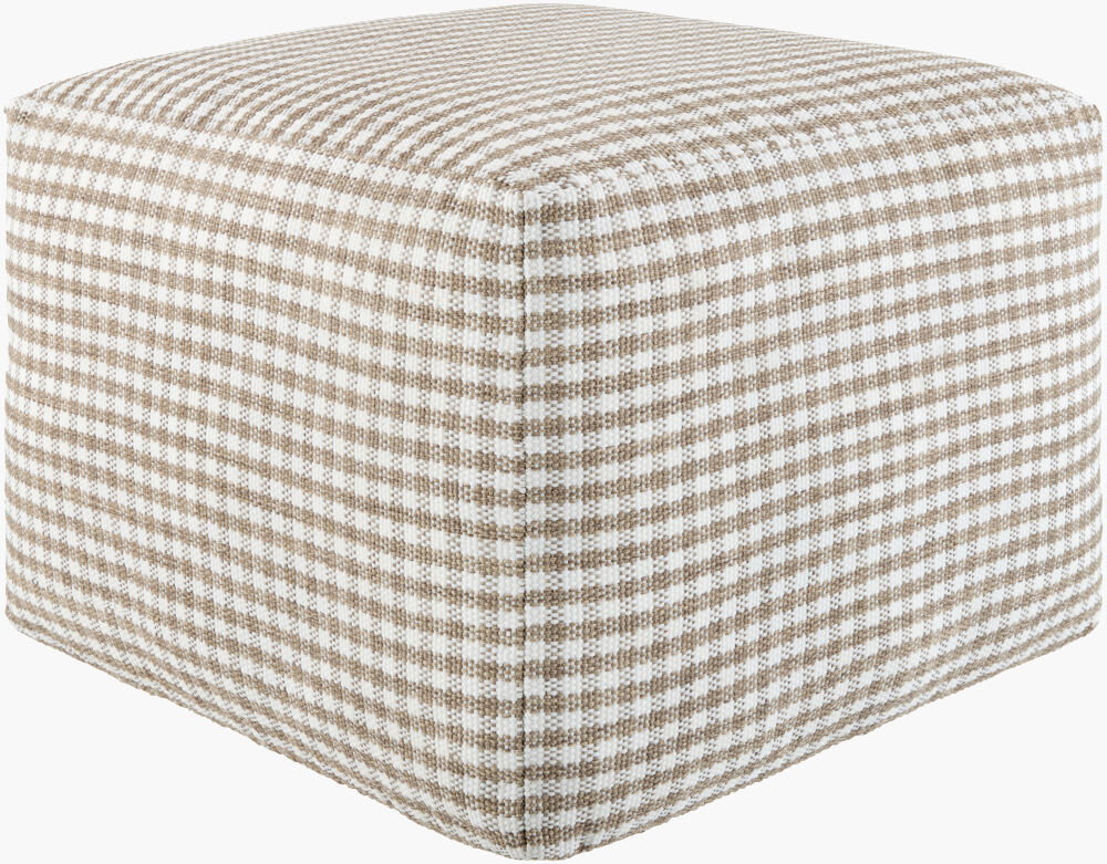 Island Vibe Pouf, Ottoman by Surya, 18" width x 14" height