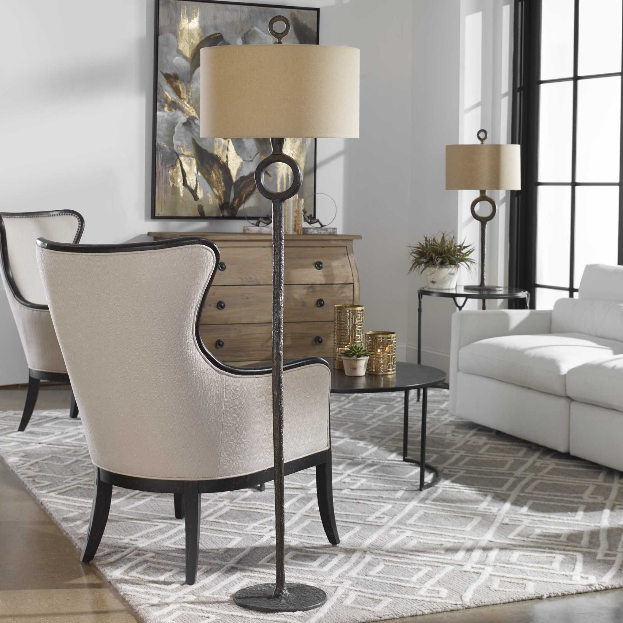 Ferro Cast Iron Floor Lamp large image 