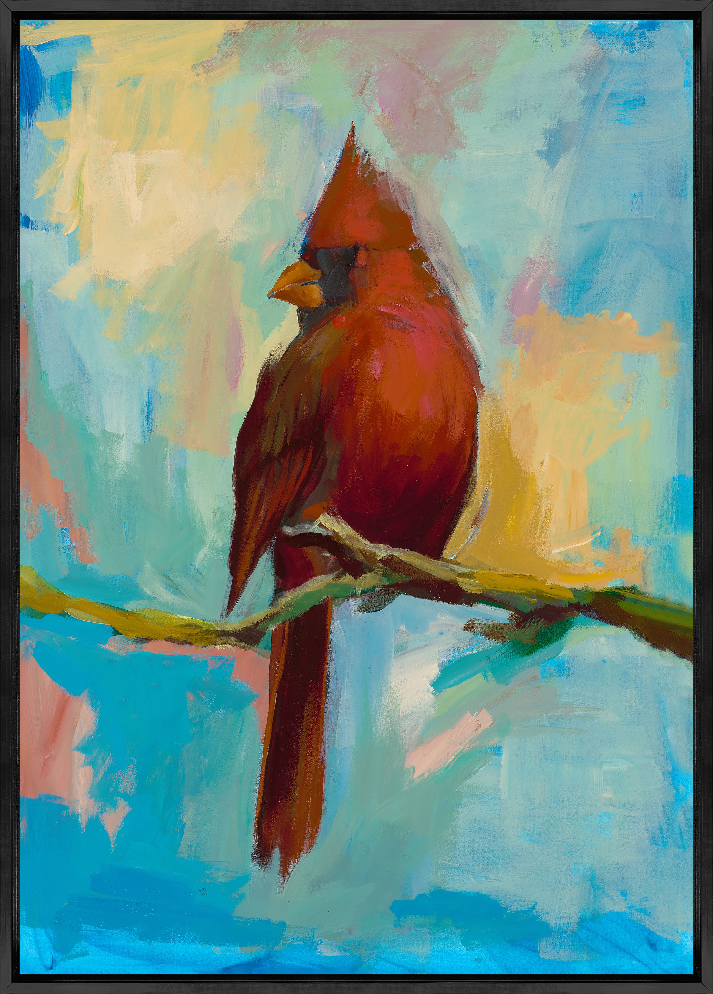 25.5 x 35.5 Red Cardinal, Art by Leftbank Art, 25.5" width x 35.5" height View 1